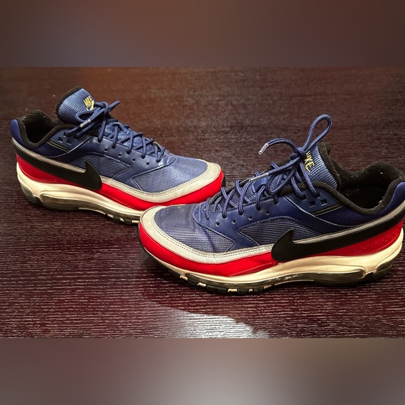 Men’s Nike airmax 97’s red/blue size 10 - Picture 2 of 7